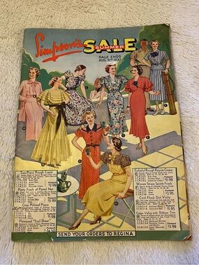 Vintage 1937 Simpson’s Summer Sale Catalogue